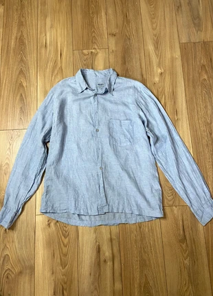 Chemise 100% lin Kenzo bleu clair taille 43, merk: Kenzo, staat: Heel goed, maat: L, € 22,00, € 23,80 inclusief Kopersbescherming