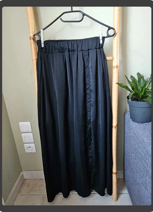 Jupe longue noire Cop.Copine – Taille élastique – Fente fluide élégante, marca: Cop Copine, estado: Muito bom, tamanho: S / 36 / 8, €22.00, €23.80 inclui Proteção do Comprador