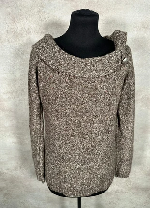 Pull Maille Torsadée Cable Knit Vintage Pink Rose mélange gris brun chiné taille L, brand: Vintage Dressing, condizioni: Ottime, taglia: L / IT 44 / EU 40, €15.00, €16.45 include la Protezione acquisti Pro