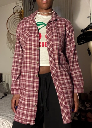 Chemise à carreaux bordeaux et blanche vintage, marque: H.I.S, état: Très bon état, taille: S, 6,00 €, 7,00 € Protection acheteurs incluse