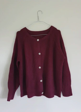 Cardigan bordeaux à boutons strass L neuf, marque: Boutique indépendante, état: Neuf sans étiquette, taille: L / 40 / 12, 15,00 €, 16,45 € Protection acheteurs incluse