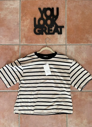 Camiseta rayas oversize talla S de Zara, marque: Zara, état: Neuf avec étiquette, taille: S / 36 / 8, 13,00 €, 14,35 € Protection acheteurs incluse