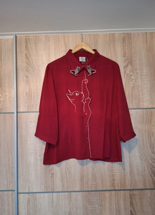 "Snow bird" blouse - Banned - Maat 4XL 48, merk: Banned Retro, staat: Nieuw met prijskaartje, maat: 4XL / 48 / 20, € 19,50, € 21,18 inclusief Kopersbescherming Pro