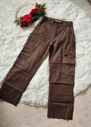 Pantalon marron stradivarius taille 32, brand: Stradivarius, condition: Very good, size: XXS / 32 / 4, €3.00, €3.85 includes Buyer Protection