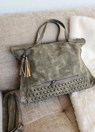 Sac fourre tout à bandoulière effet vieilli gris, zustand: Sehr gut, 33,80 €, 36,19 € inklusive Vinted-Käuferschutz
