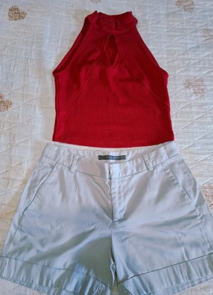 Zara pantaloncini chino cotone donna tg xs, marke: Zara, zustand: Sehr gut, größe: XS / 34 / 6, 5,99 €, 6,99 € inklusive Vinted-Käuferschutz