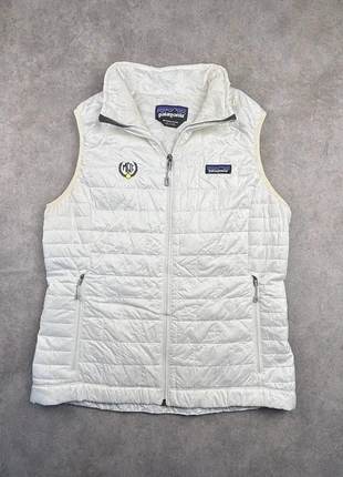 Doudoune sans manche matelassée nano puff Patagonia blanche vintage - taille M femme, brand: Patagonia, condizioni: Ottime, taglia: M / IT 42 / EU 38, €39.90, €42.60 include la Protezione acquisti Pro