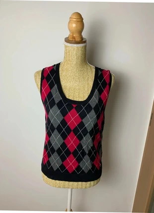 Pull sans manches Tommy Hilfiger à carreaux - Taille L Femme, brand: Tommy Hilfiger, condition: Very good, size: L / 40 / 12, €12.00, €13.30 includes Buyer Protection Pro