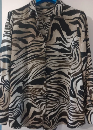 Camicia in misto organza maculata, brand: Paola Riva, condition: Very good, size: XXL / 44 / 16, €10.00, €11.20 includes Buyer Protection