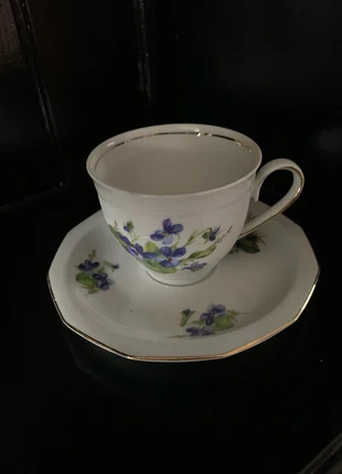 Mooie porseleinen kop en schotel Winterling violen, merk: Winterling, staat: Heel goed, € 6,25, € 7,26 inclusief Kopersbescherming