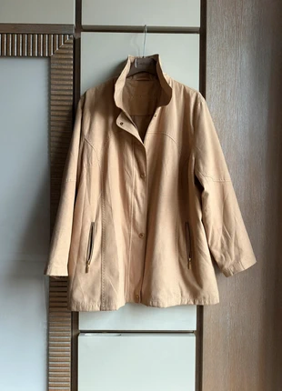 Giacca scamosciata beige - Kristen Taglia IT 52/54, marca: Vintage Dressing, estado: Muy bueno, tamaño: 4XL / 48 / 20, 14,90 €, 16,35 € Protección al comprador incluida