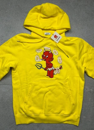 Sandro x Hot Stuff Hoodie · Jaune vif · Homme M (neuf), marque: Sandro, état: Neuf avec étiquette, taille: M, 49,00 €, 52,15 € Protection acheteurs incluse