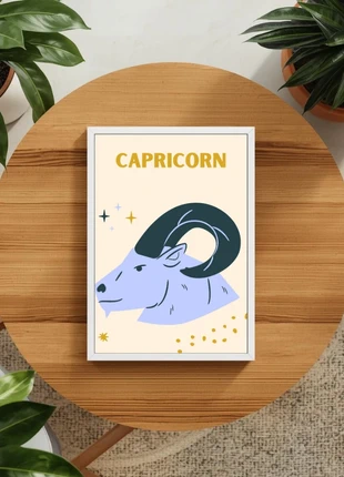 Illustration signe astrologique Capricorne encadrée – Format A4, brand: Art, condizioni: Nuovo senza cartellino, €10.00, €11.20 include la Protezione acquisti