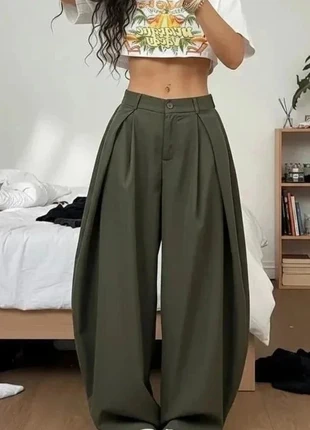 Pantalon ballon Larges a pince Vert Olive coup amples Taille : M, marque: Loumianas, état: Très bon état, taille: M / 38 / 10, 32,50 €, 34,83 € Protection acheteurs incluse