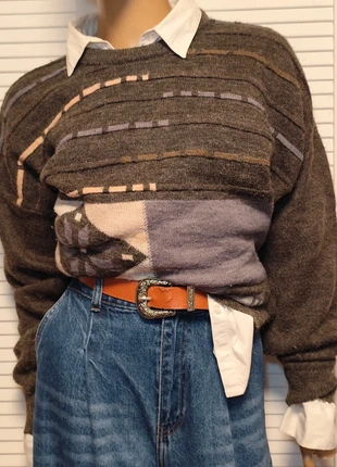 Jersey punto vintage 90's oversize geometrico, marque: Vintage Dressing, état: Très bon état, taille: XL / 42 / 14, 24,90 €, 26,85 € Protection acheteurs incluse