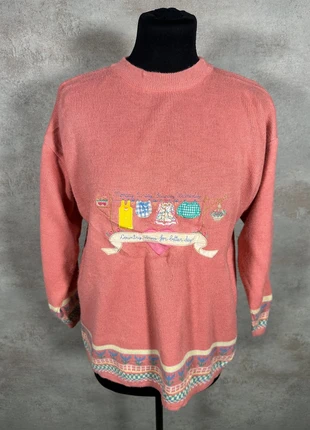 pull Hiver Ethnic Vintage 80s 90s y2k Jukebox rose pastel motif graphique taille XXS, marque: Vintage Dressing, état: Très bon état, taille: XXS / 32 / 4, 20,00 €, 21,70 € Protection acheteurs (Pro) incluse