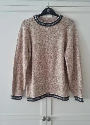 Camel aztec knitted jumper sweater, brand: Source Unknown, condition: Very good, size: M / UK 12-14, £2.50, £3.33 includes Buyer Protection