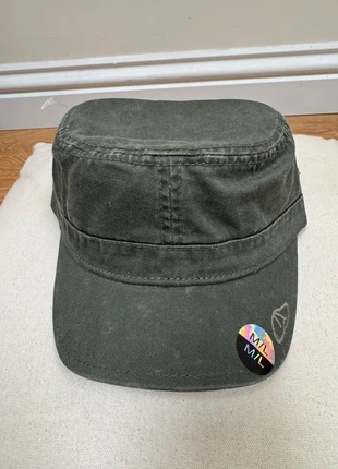 Green military style cadet cap / hat, condition: New without tags, size: L, £4.50, £5.43 includes Buyer Protection