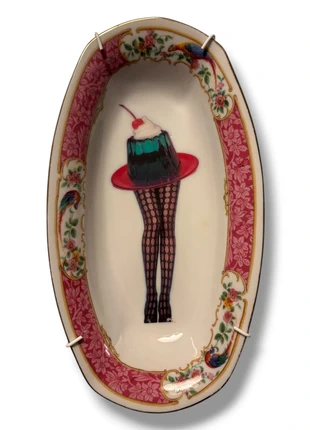 Wandbord | Muurdecoratie | Pudding met benen, marca: Handgemaakt, estado: Muito bom, €28.00, €30.10 inclui Proteção do Comprador