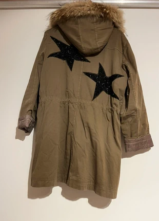 Groene jas met sterren, peacock blue, marca: Peacock Blue, estado: Muy bueno, tamaño: M / 38 / 10, 45,00 €, 47,95 € Protección al comprador incluida