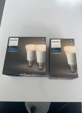 Lot de 3 ampoules connectés B22 Philips Hue White 800, marque: Hue, état: Neuf avec étiquette, 45,00 €, 47,95 € Protection acheteurs (Pro) incluse