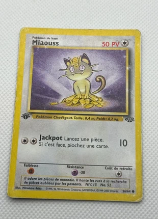 Miaouss première édition, Jungle 56/64, brand: Pokémon, condizioni: Buone, €4.00, €4.90 include la Protezione acquisti