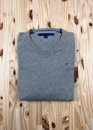 Pull Tommy Hilfiger gris – col V – Taille XL, brand: Tommy Hilfiger, condition: Very good, size: XL, €24.00, €25.90 includes Buyer Protection Pro
