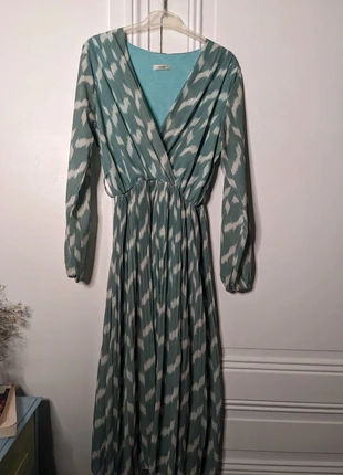 Robe longue verte cache-coeur, marque: Senes, état: Très bon état, taille: M / 38 / 10, 20,00 €, 21,70 € Protection acheteurs incluse