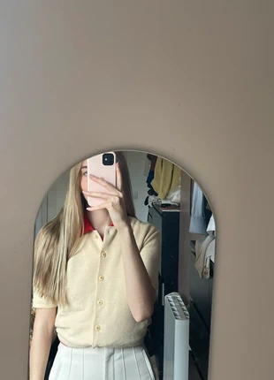 Ensemble Louis Féraud vintage polo gilet & débardeur T38 beige rouge 100% laine vierge, état: Très bon état, taille: M / 38 / 10, 60,00 €, 63,70 € Protection acheteurs incluse