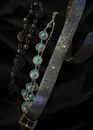 Romantic Gothic Belt Trio, brand: Reclaimed Vintage, condition: Very good, size: Adjustable, £8.00, £9.10 includes Buyer Protection