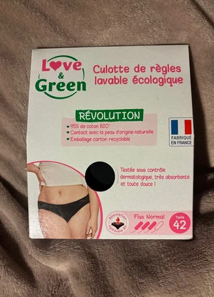 Culotte menstruelle neuve - Taille 42, marque: Love and Green, état: Neuf avec étiquette, taille: XL / 42 / 14, 13,00 €, 14,35 € Protection acheteurs incluse