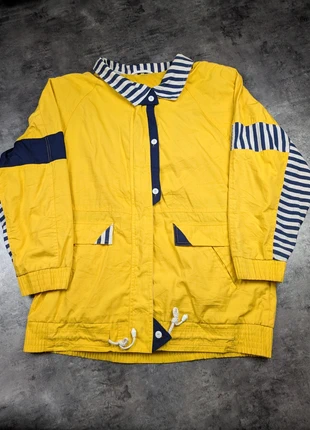 Veste imperméable marine jaune made in Hong Kong vintage '80s '90s - size M, marca: Vintage Dressing, estado: Muy bueno, tamaño: M / 38 / 10, 18,00 €, 19,60 € Protección al comprador incluida