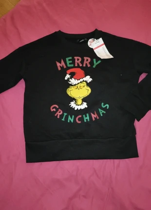 Pull de noël Grinch, marque: Sinsay, état: Neuf avec étiquette, taille: S, 10,00 €, 11,20 € Protection acheteurs incluse