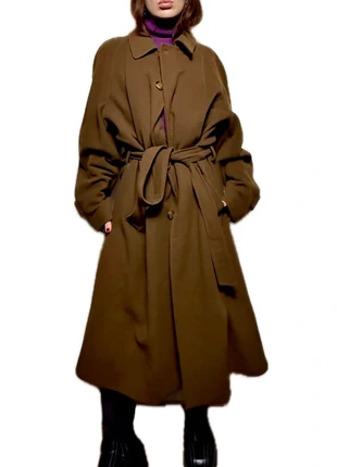 Manteau long cachemire & laine vintage italien – coupe oversize, camel, ceinturé, marke: Cachemire, zustand: Sehr gut, größe: M / 38 / 10, 95,00 €, 100,45 € inklusive Vinted-Käuferschutz