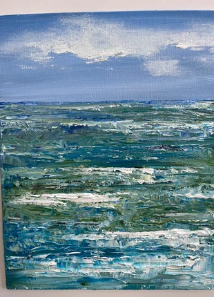 Original Acrylic Sea Painting Abstract Gift, brand: Original, condition: New with tags, £18.00, £19.60 includes Buyer Protection