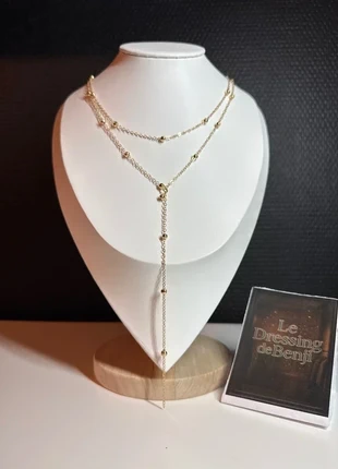 Collier doré brillant de 41 cm, merk: Glamour, staat: Nieuw zonder prijskaartje, € 5,49, € 6,46 inclusief Kopersbescherming