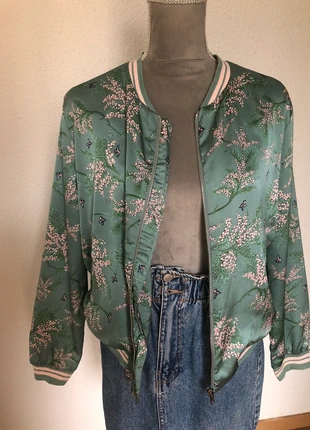 Veste bomber / Teddy satinée Peace n’love, marke: Peace n' Love, zustand: Sehr gut, größe: S / 36 / 8, 10,00 €, 11,20 € inklusive Vinted-Käuferschutz