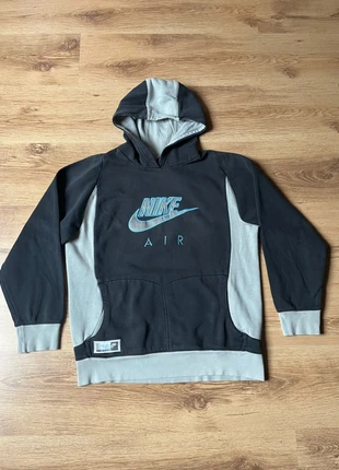 Sweat à capuche Nike Air style vintage noir et bleu, marque: Nike, état: Très bon état, taille: S, 10,00 €, 11,20 € Protection acheteurs incluse