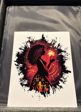 Disney Villain Mother Gothel Art Print - Magic Flower Silhouette Cosmos 20x25cm, brand: Disney, condition: New without tags, £1.00, £1.38 includes Buyer Protection