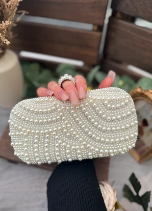 Pearl ring clutch bag, brand: Unbranded, condition: New without tags, £16.50, £18.03 includes Buyer Protection Pro