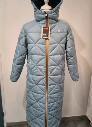 Manteau long parka doudoune K-way Arnelle eco light warm bleu clair taille M Neuve 🔥, merk: K-Way, staat: Nieuw met prijskaartje, maat: M / 38 / 10, € 275,00, € 289,45 inclusief Kopersbescherming Pro