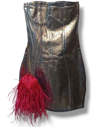 Bolso Fucsia Plumas de Zara., marque: Zara, état: Neuf sans étiquette, 40,00 €, 42,70 € Protection acheteurs incluse