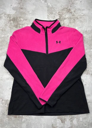 Polaire légère Zip 1/4 Under Armour | Taille L | Rose fuchsia/Noir + logo noir, marque: Under Armour, état: Très bon état, taille: L / 40 / 12, 22,00 €, 23,80 € Protection acheteurs (Pro) incluse