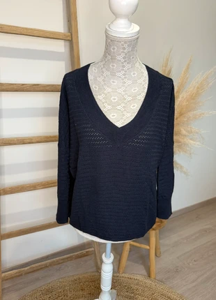 Pull fin ajouré ONLY bleu marine, brand: ONLY, condition: Very good, size: S / 36 / 8, €7.00, €8.05 includes Buyer Protection Pro