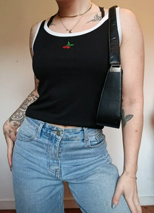 Débardeur noir cerises Y2K – Lovika – T.U, marque: Vintage Dressing, état: Très bon état, taille: M / 38 / 10, 9,80 €, 10,99 € Protection acheteurs (Pro) incluse