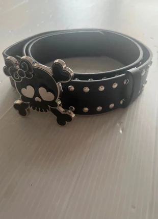 Skeleton 33.5” - 37.5” Belt Black Faux Leather Metal Y2K Alternate Gothic Grunge Belt, brand: Punk, condition: New with tags, size: Adjustable, £5.99, £6.99 includes Buyer Protection Pro