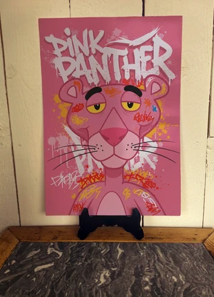 243 - Affiche A3 – Félin rose & vibes street-art – Style urbain pop, marque: sans marque, état: Neuf sans étiquette, 8,99 €, 10,14 € Protection acheteurs (Pro) incluse