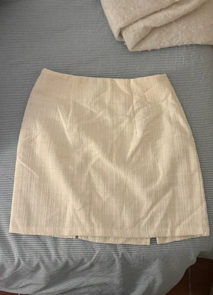 White fall/winter skirt, marque: Francesca, état: Neuf sans étiquette, taille: XS / 34 / 6, 7,00 €, 8,05 € Protection acheteurs incluse