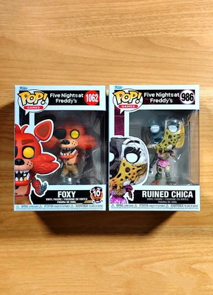 Lot De 2 Funko Pop! FNAF - Foxy #1062 & Ruined Chica #986 - Horror Game, marque: Funko Pop, état: Neuf avec étiquette, taille: Taille unique, 38,00 €, 40,60 € Protection acheteurs incluse