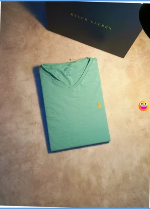 T-shirt Tee shirt Ralph Lauren vert logo brodé Doré taille S - 170cm, marca: Ralph Lauren, estado: Muy bueno, tamaño: S, 21,00 €, 22,75 € Protección al comprador Pro incluida